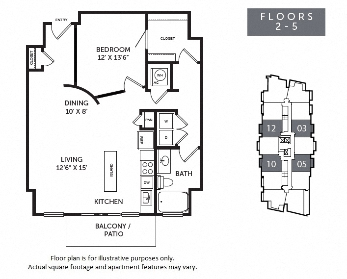 New Monarch A2R floor plan at The Monarch by Windsor, Austin, Texas