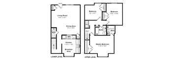 Beacon 2 Floor Plan at Windsor Village at Waltham, 976 Lexington Street, Waltham, MA 02452