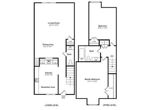 Faneuil Floor Plan at Windsor Village at Waltham, 976 Lexington Street, Waltham, MA 02452
