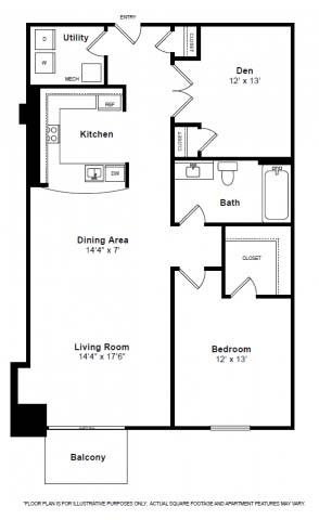Apollo Floorplan at The Manhattan Tower and Lofts