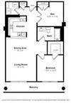 Fulton Floorplan Fulton Floorplan at The Manhattan Tower and Lofts
