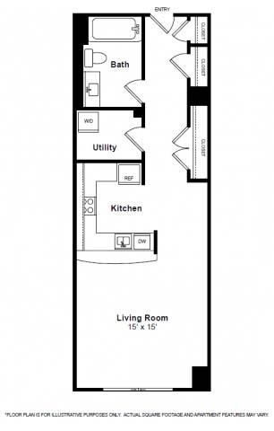Hudson-Four Star Floorplan at The Manhattan Tower and Lofts