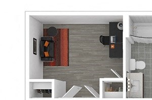 Delancy floor plan Delancy floor plan at The Manhattan Tower and Lofts, Colorado, 80202