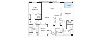 Floorplan At 5550 Wilshire at Miracle Mile by Windsor, Los Angeles, CA, 90036