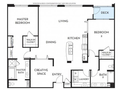 Floorplan At 5550 Wilshire at Miracle Mile by Windsor, Los Angeles, CA, 90036