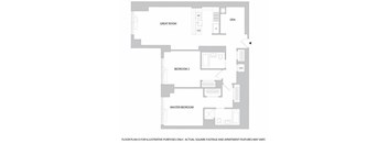 2Br Den 2Bth 1 Floorplan at The Aldyn