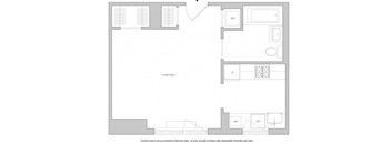 Studio 1 Floorplan at The Aldyn