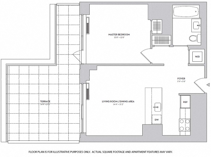 Studio 1 2 3 Bedroom Apartments Floor Plans The Ashley