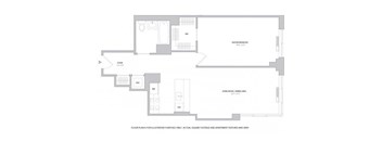 1BR 1Bth - 3 Floorplan at The Ashley