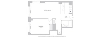 1BR 1Bth - 4 Floorplan at The Ashley