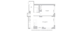 1BR 1Bth - 5 Floorplan at The Ashley