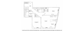 2BR 2Bth - 6 Floorplan at The Ashley
