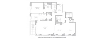 3BR 3Bth - 2 Floorplan at The Ashley