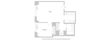 Junior 1BR - 2 Floorplan at The Ashley