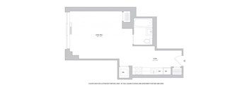 Studio1 Floorplan at The Ashley