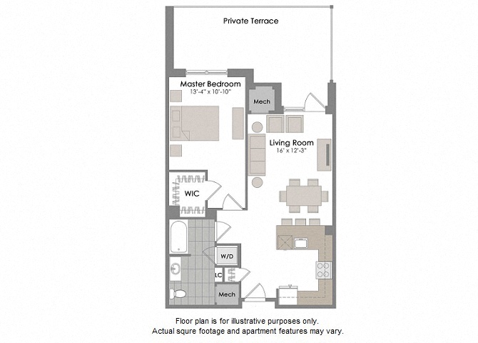 A1 Floorplan at Twenty50 by Windsor
