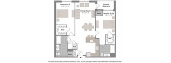 Floorplan at Twenty50 by Windsor, 2050 N. Central Rd., Fort Lee, NJ 07024