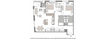 Floorplan at Twenty50 by Windsor, 2050 N. Central Rd., Fort Lee, NJ 07024