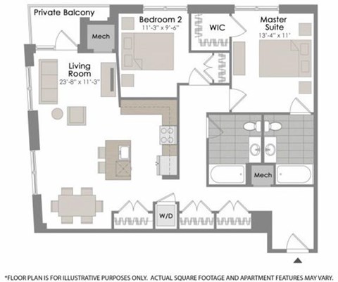 Floorplan at Twenty50 by Windsor, 2050 N. Central Rd., Fort Lee, NJ 07024