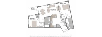 Floorplan at Twenty50 by Windsor, 2050 N. Central Rd., Fort Lee, NJ 07024