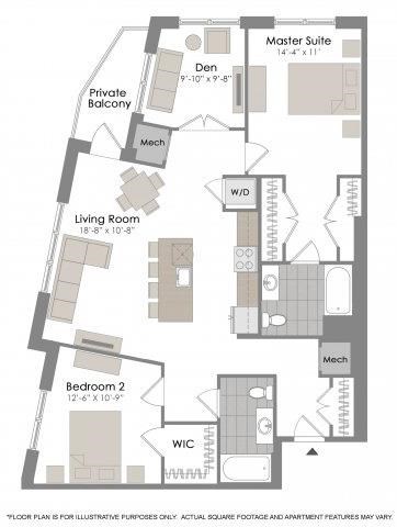 Floorplan At Twenty50 by Windsor, 2050 N. Central Rd., Fort Lee, NJ 07024