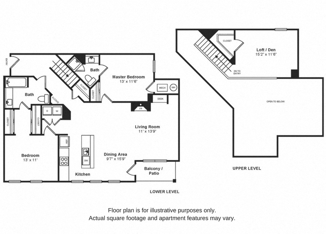 Beacon Loft Floorplan at Windsor at Liberty House