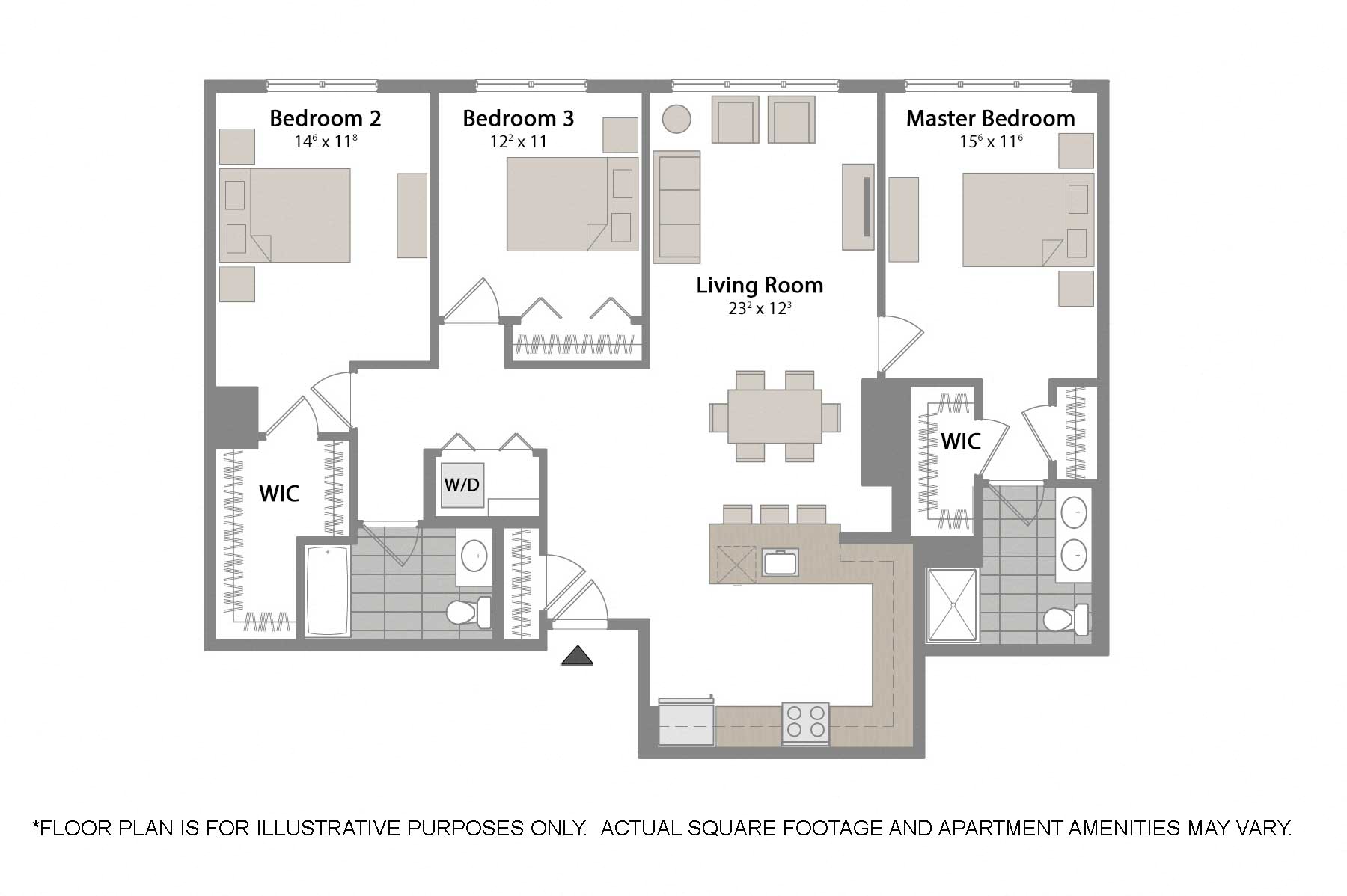 Floorplan at Warren at York by Windsor, 120 York St., Jersey City, NJ 7302