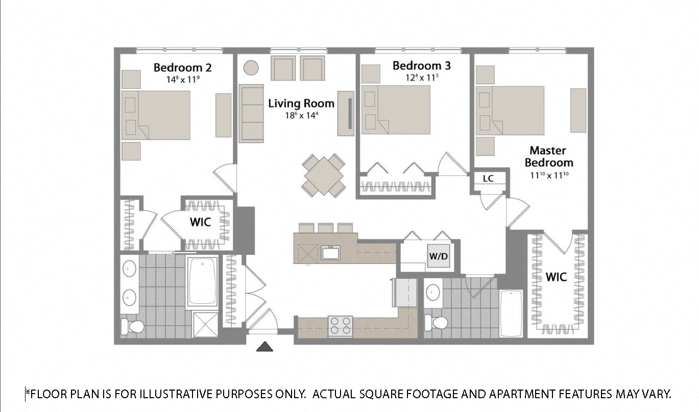 Floorplan at Warren at York by Windsor, 120 York St., Jersey City, NJ 7302