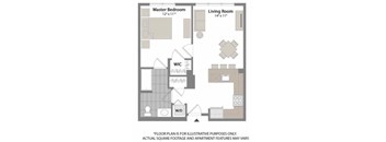 Floorplan at Warren at York by Windsor, 120 York St., Jersey City, NJ 7302