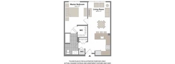 Floorplan at Warren at York by Windsor, 120 York St., Jersey City, NJ 7302