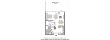 Floorplan at Warren at York by Windsor, 120 York St., Jersey City, NJ 7302