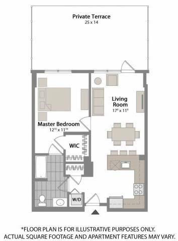 Floorplan at Warren at York by Windsor, 120 York St., Jersey City, NJ 7302