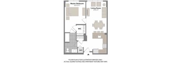 Floorplan at Warren at York by Windsor, 120 York St., Jersey City, NJ 7302
