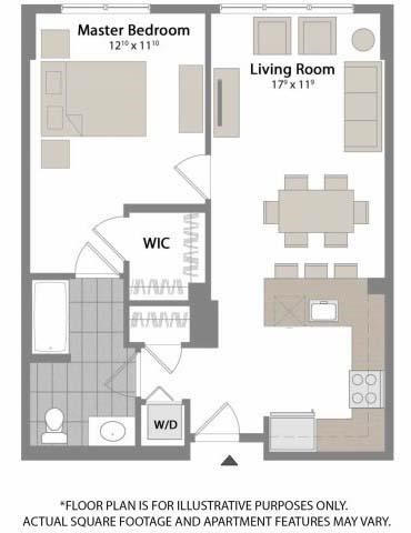Floorplan at Warren at York by Windsor, 120 York St., Jersey City, NJ 7302
