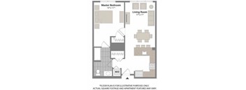 Floorplan at Warren at York by Windsor, 120 York St., Jersey City, NJ 7302
