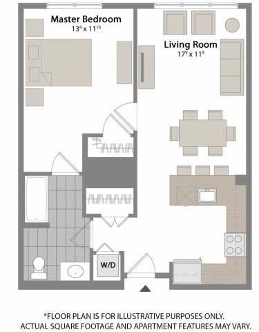 Floorplan at Warren at York by Windsor, 120 York St., Jersey City, NJ 7302