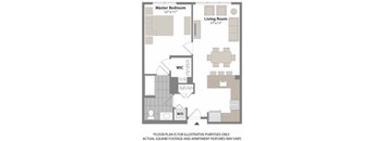 Floorplan at Warren at York by Windsor, 120 York St., Jersey City, NJ 7302