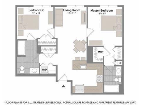 Floorplan at Warren at York by Windsor, 120 York St., Jersey City, NJ 7302