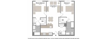 Floorplan at Warren at York by Windsor, 120 York St., Jersey City, NJ 7302