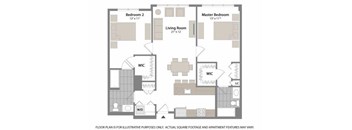 Floorplan at Warren at York by Windsor, 120 York St., Jersey City, NJ 7302