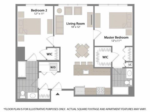 Floorplan at Warren at York by Windsor, 120 York St., Jersey City, NJ 7302