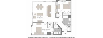 Floorplan at Warren at York by Windsor, 120 York St., Jersey City, NJ 7302