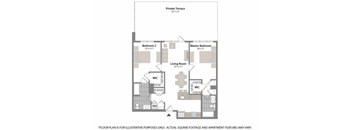 Floorplan at Warren at York by Windsor, 120 York St., Jersey City, NJ 7302