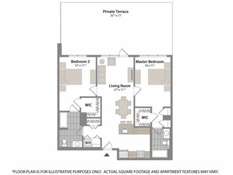 Floorplan at Warren at York by Windsor, 120 York St., Jersey City, NJ 7302
