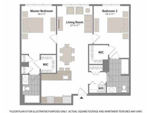 Floorplan at Warren at York by Windsor, 120 York St., Jersey City, NJ 7302