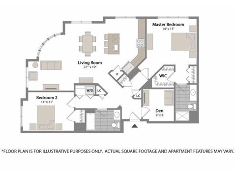 Floorplan at Warren at York by Windsor, 120 York St., Jersey City, NJ 7302