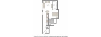 Floorplan at Warren at York by Windsor, 120 York St., Jersey City, NJ 7302