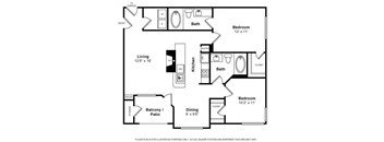 Floorplan at The Estates at Park Place, 3400 Stevenson Boulevard, Fremont, CA, 94538