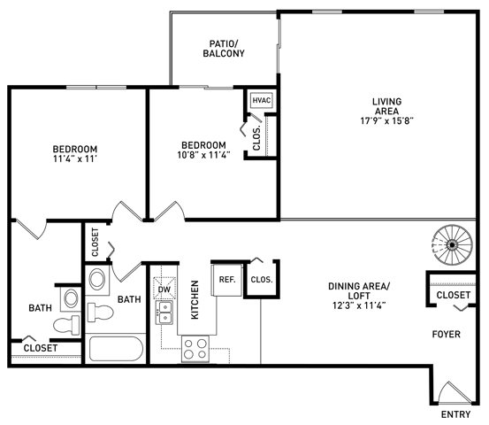 Caberfae Double Floor Plan 6