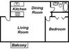 1 Bed 1 Bath